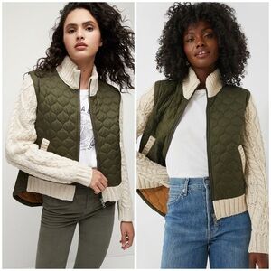 VERONICA BEARD Army and Oatmeal Patra Mixed Media Jacket Size XS read desc